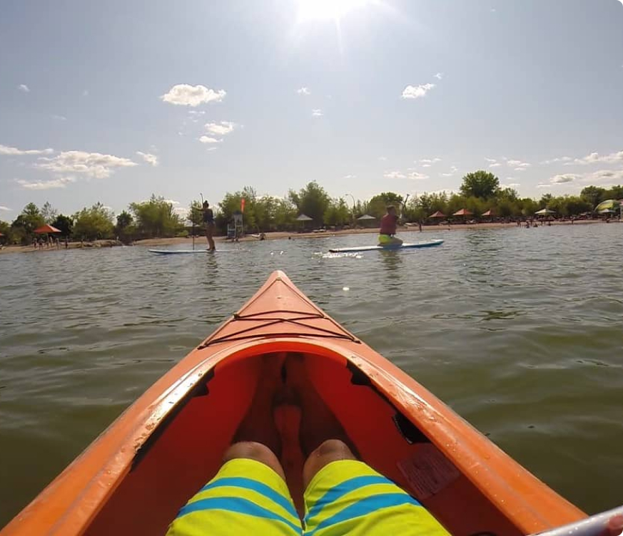 Kayak sur le lac