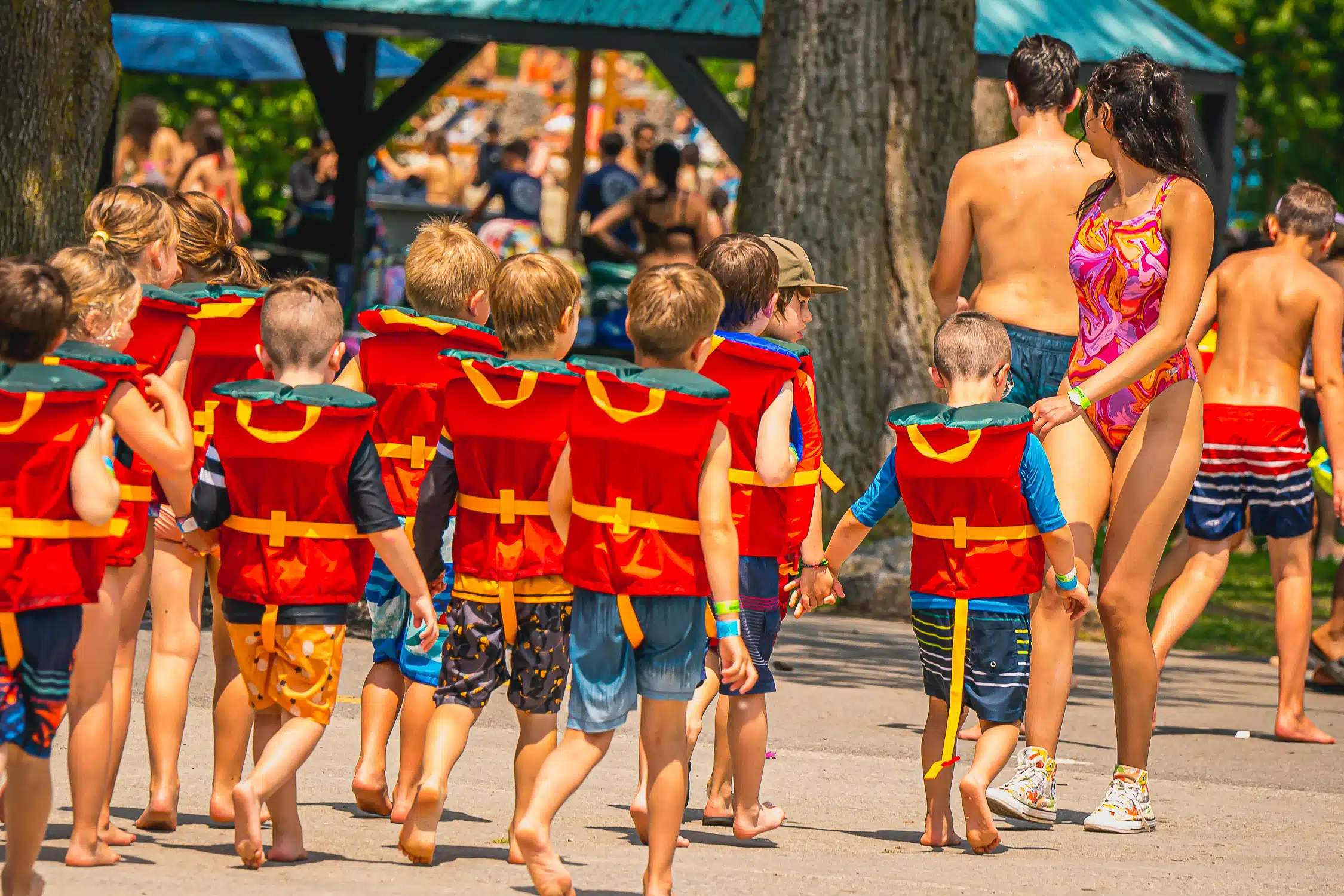 camp de jour, summer camp, piscine